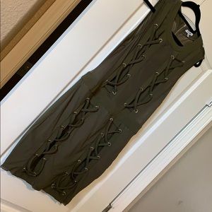 Fashion Nova Green Army Dress